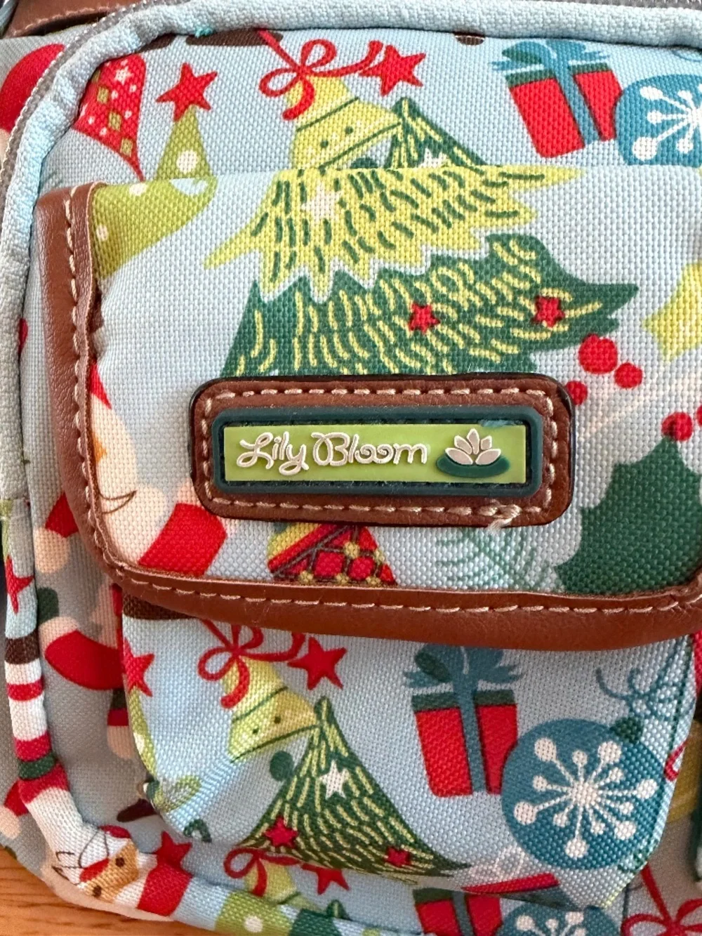 Lily Bloom Christmas Holiday Crossbody Bag